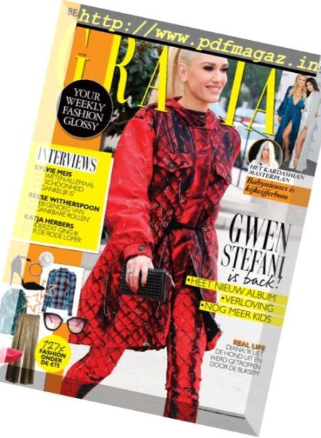 Grazia Netherlands – 4-10 Oktober 2017 Cover