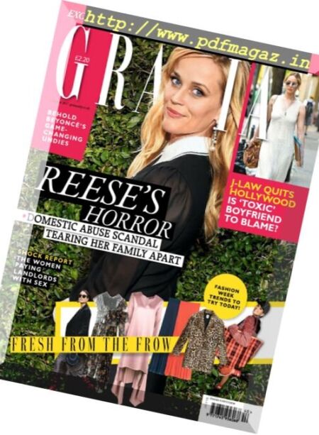Grazia UK – 2 October 2017 Cover