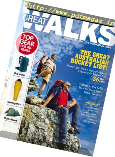 Great Walks – Annual 2018 Cover