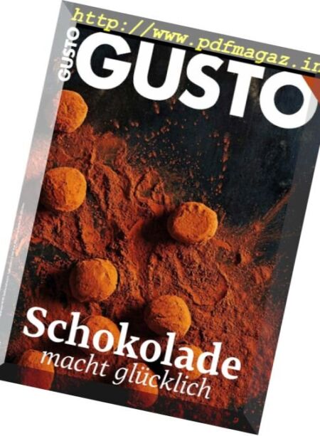 Gusto – Schokolade macht glucklich – Herbst 2017 Cover