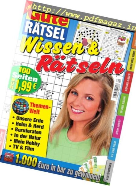 Gute Ratsel Wissen & Ratseln – November-Dezember 2017 Cover