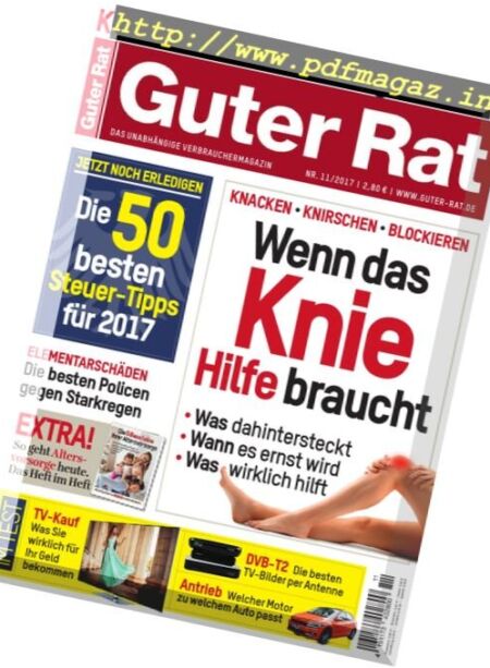 Guter Rat – November 2017 Cover