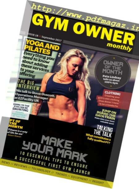 Gym Owner Monthly – September 2017 Cover