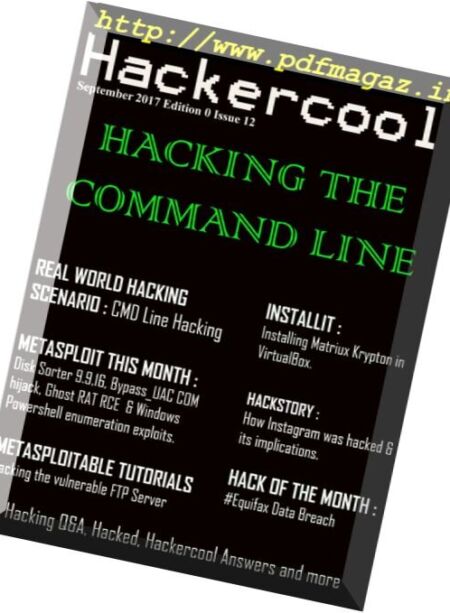 Hackercool – September 2017 Cover