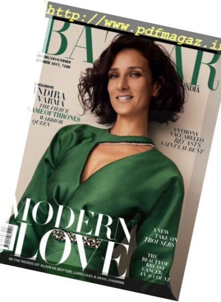 Harper’s Bazaar India – October 2017 Cover