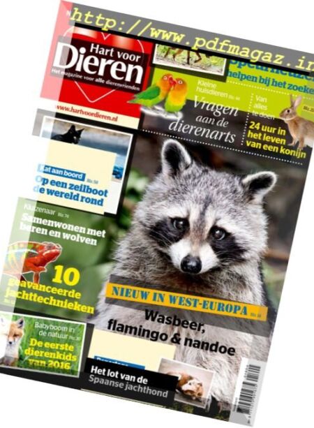 Hart voor Dieren – April 2016 Cover