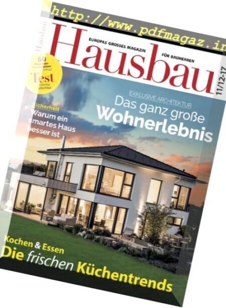 Hausbau – November-Dezember 2017 Cover