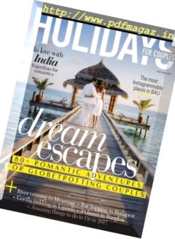 Holidays for Couples – April-September 2017