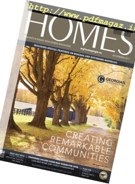 Homes Magazine – November 2017 Cover