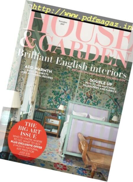 House & Garden UK – November 2017 Cover