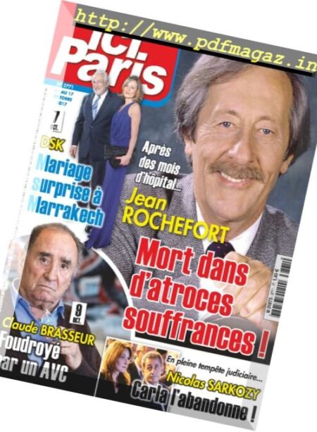 Ici Paris – 11 Octobre 2017 Cover