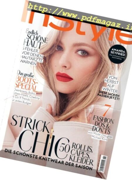InStyle Germany – November 2017 Cover