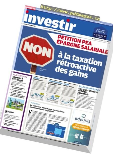 Investir – Octobre 2017 Cover