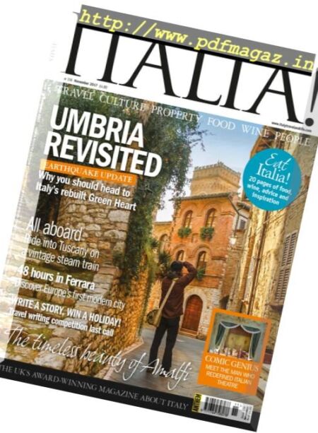 Italia! Magazine – November 2017 Cover