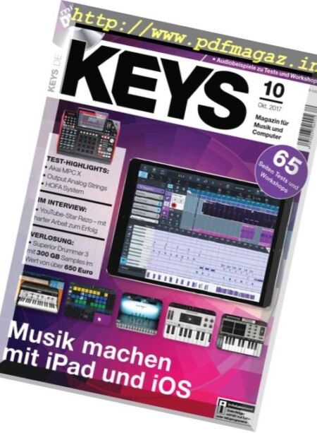 Keys – Oktober 2017 Cover