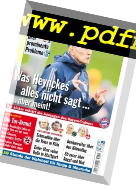 Kicker – 11 Oktober 2017 Cover
