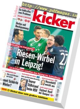 Kicker – 26 Oktober 2017