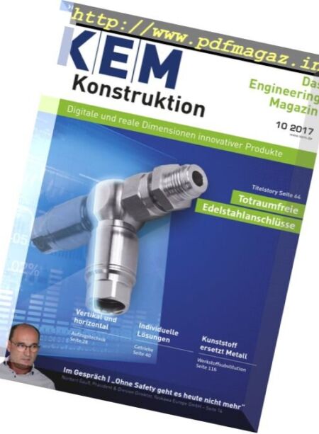 Konstruktion Entwicklung Management – Nr.10 2017 Cover