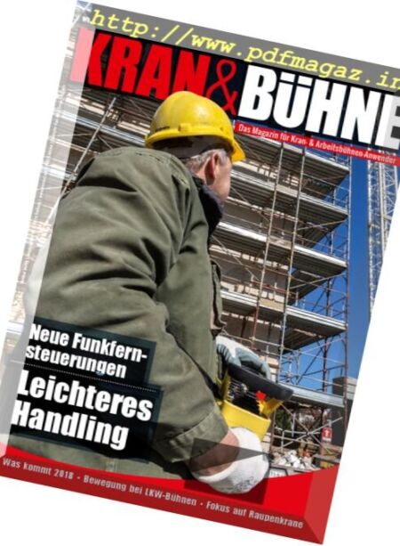Kran & Buhne – Oktober 2017 Cover