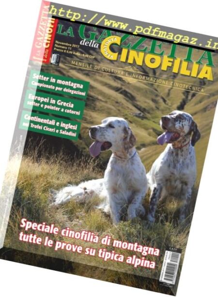 La Gazzetta Della Cinofilia Venatoria – Novembre 2017 Cover