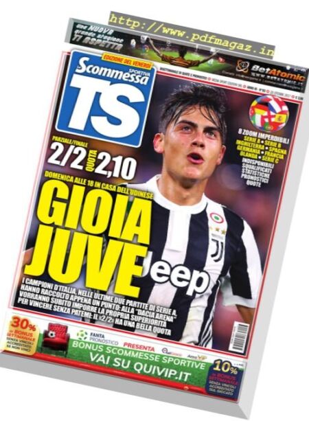 La Scommessa TS – 20 Ottobre 2017 Cover