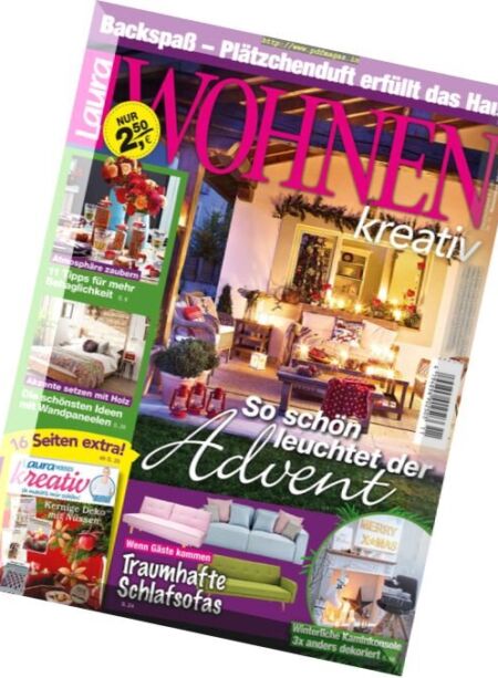 Laura Wohnen Kreativ – November 2017 Cover