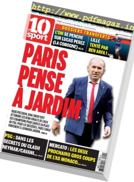 Le 10 Sport National – 5 Octobre – 8 Novembre 2017 Cover