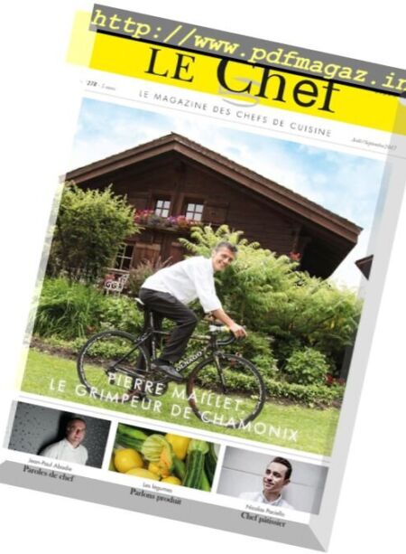 Le Chef – Aout-Septembre 2017 Cover