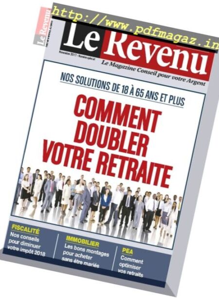Le Revenu Placements – Novembre 2017 Cover