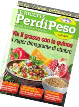 Le Ricette PerdiPeso – Ottobre 2017