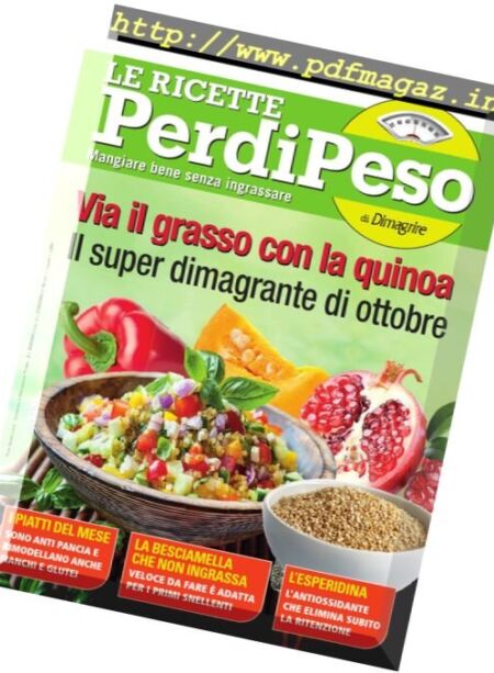 Le Ricette PerdiPeso – Ottobre 2017 Cover