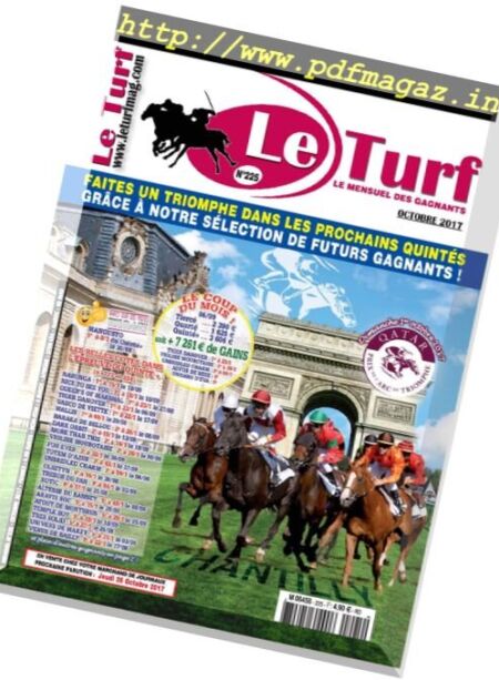 Le Turf – Octobre 2017 Cover