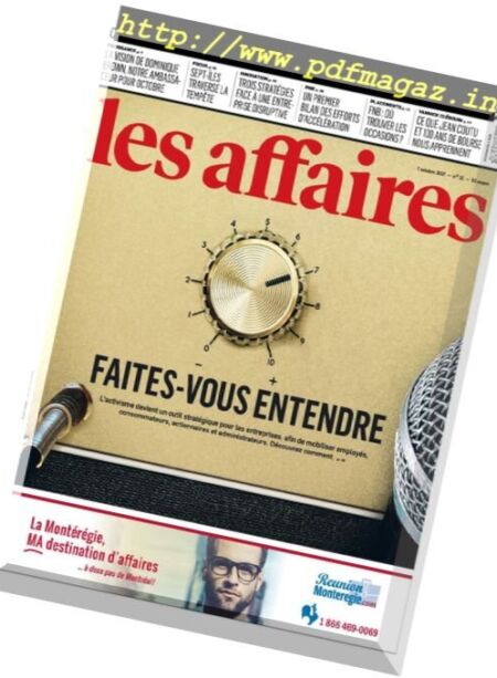Les Affaires – 7 Octobre 2017 Cover