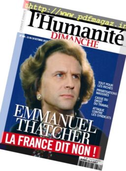 L’Humanite Dimanche – 12 Octobre 2017