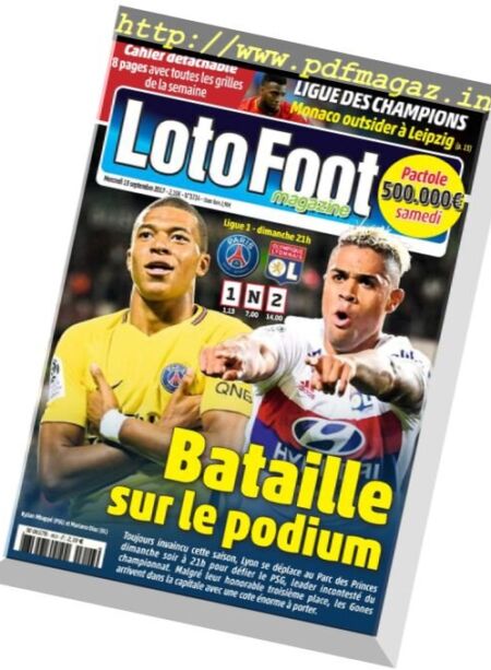 Loto Foot – 13 Septembre 2017 Cover