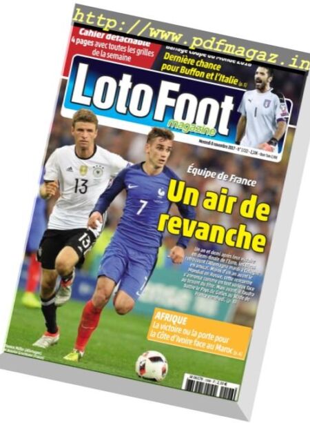 Loto Foot – 8 Novembre 2017 Cover
