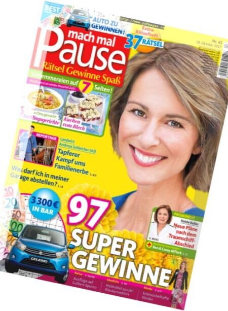 Mach mal Pause – 18 Oktober 2017 Cover