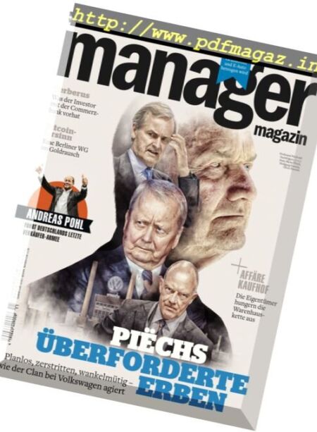 Manager Germany – November 2017 Cover
