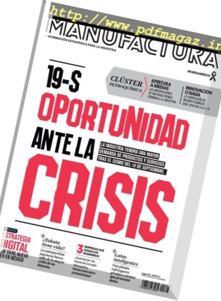 Manufactura – octubre 2017 Cover