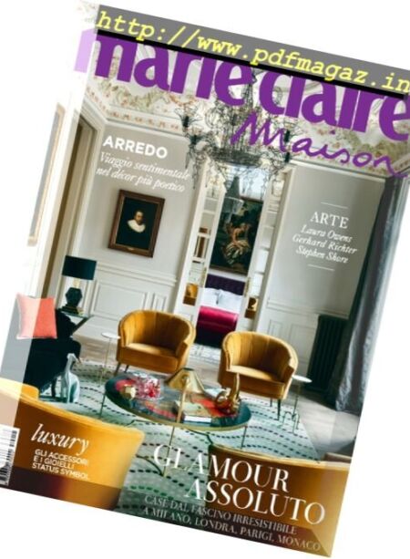 Marie Claire Maison Italia – Novembre 2017 Cover