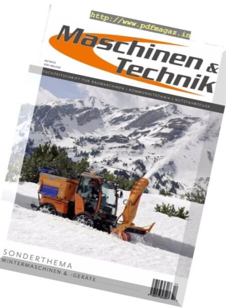 Maschinen & Technik – Oktober 2017 Cover