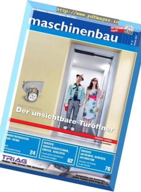 Maschinenbau – Oktober 2017 Cover