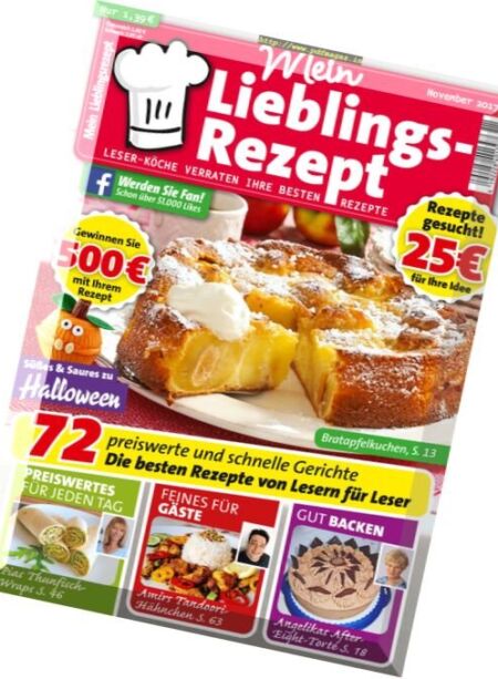 Mein Lieblingsrezept – November 2017 Cover