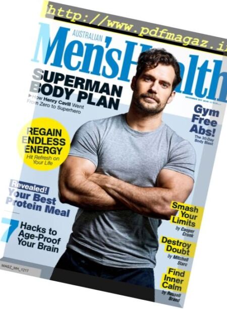 Men’s Health Australia – December 2017 Cover