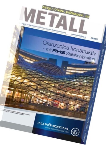 Metall – Oktober 2017 Cover