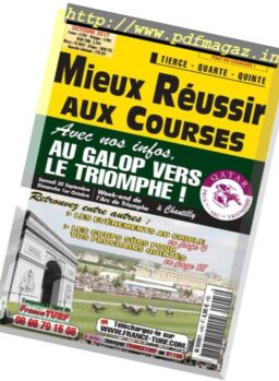 Mieux Reussir aux Courses – Octobre 2017