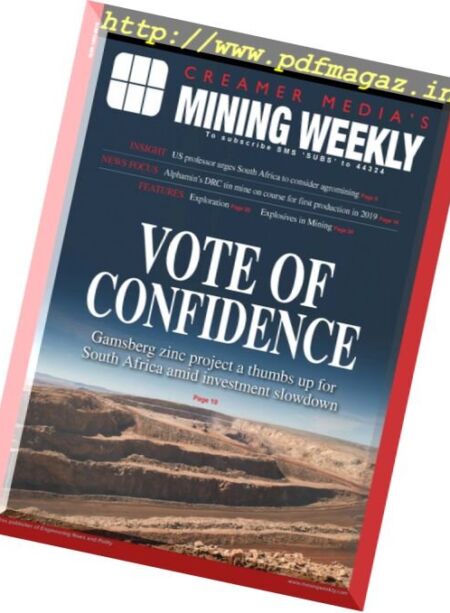 Mining Weekly – 20 October 2017 Cover