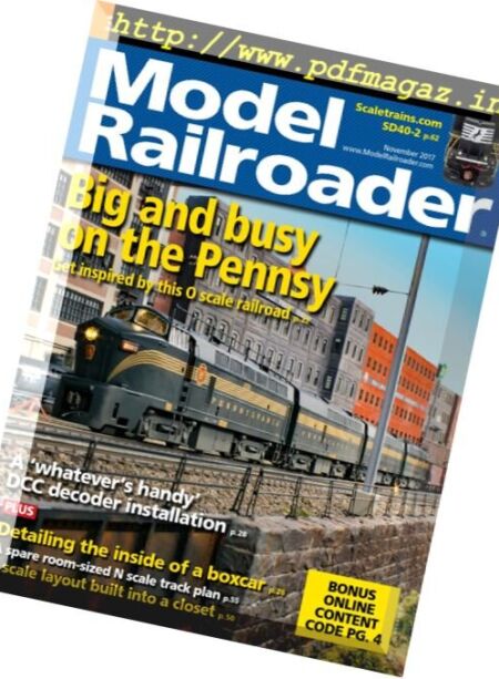 Model Railroader – November 2017 Cover