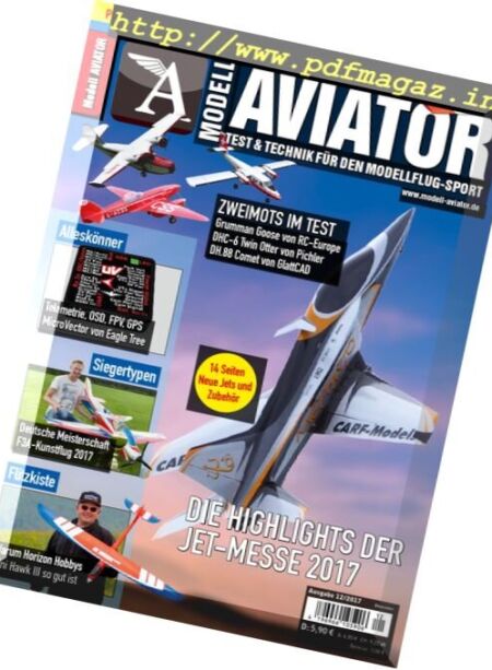 Modell Aviator – Dezember 2017 Cover