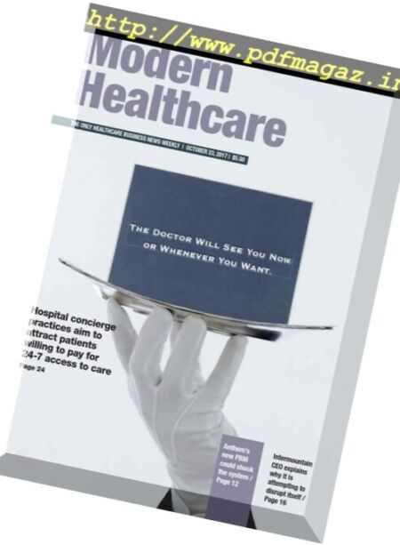 Modern Healthcare – 23 October 2017 Cover